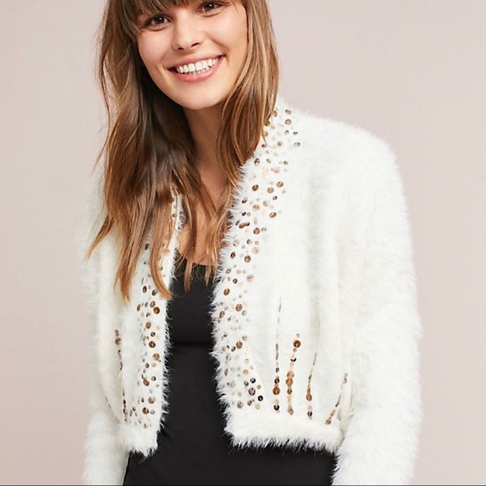 Anthropologie Knitted & Knotted Soirée Sweater